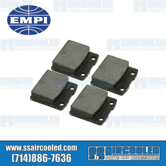 EMPI VW Brake Pads, Front, 2-Pin, REPL.PAD SET F/98-1150-B (4), 22-2890-0