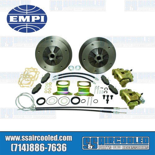 Disc Brake Kit, Rear, 5x205mm, Zero Offset, e-Brake, Stamped Brackets, Bolt-On