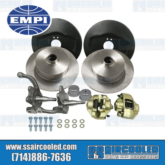 EMPI VW Disc Brake Kit, Front, Blank (No Pattern), Stock Spindle, 22-2921-0 EMPI VW Disc Brake Kit, Front, Blank (No Pattern), Stock Spindle, 22-2921-0