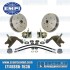 Disc Brake Kit, Front, 5x205/5x130mm, Forged Drop Spindle