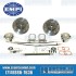 Disc Brake Kit, Rear, 5x205mm, Wide-Track, e-Brake, Stamped Brackets, Bolt-On