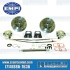 Disc Brake Kit, Rear, 5x205mm, Wide-Track, e-Brake, Cast Brackets, Bolt-On