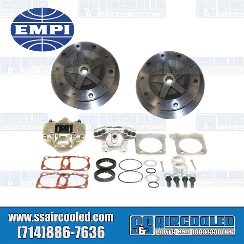 Disc Brake Kit, Rear, 5x205mm, Wide-Track, No e-Brake, Stamped Brackets, Bolt-On Disc Brake Kit, Rear, 5x205mm, Wide-Track, No e-Brake, Stamped Brackets, Bolt-On