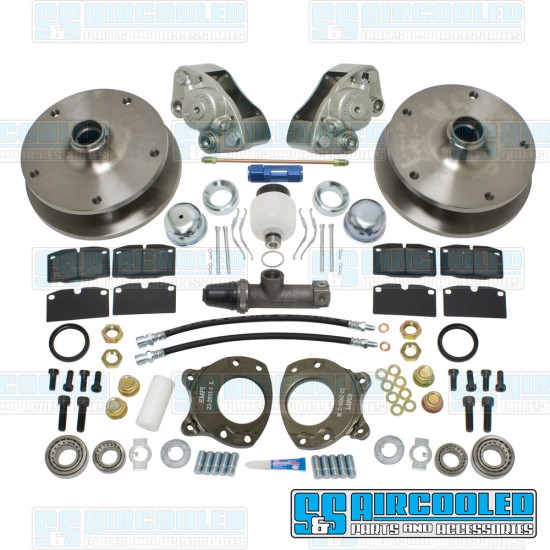 EMPI VW Disc Brake Kit, Front, 5x205mm, Bolt-On, 22-2935-0