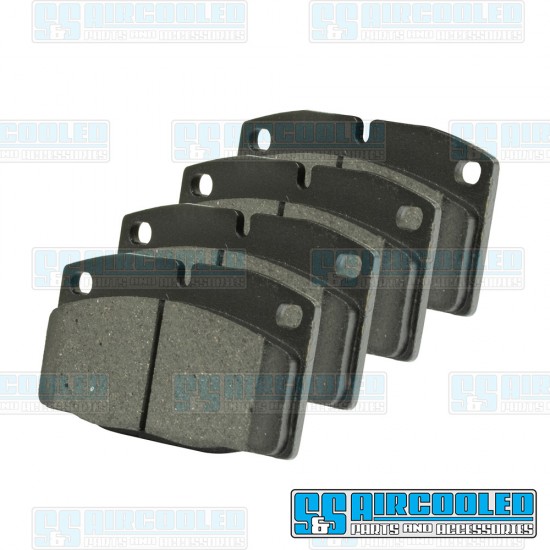 EMPI VW Brake Pads, Front, 2-Pin, Premium, Left & Right, 22-2935-3