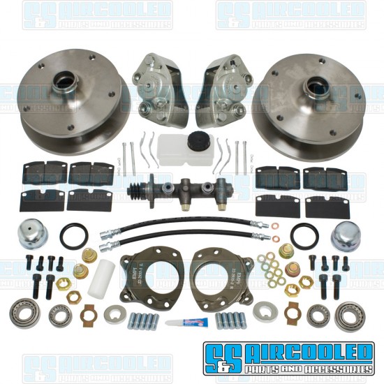 EMPI VW Disc Brake Kit, Front, 5x205mm, Bolt-On, 22-2938-0