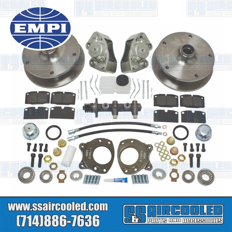 EMPI VW Disc Brake Kit, Front, 5x205mm, Bolt-On, 22-2938-0, VW Bus EMPI VW Disc Brake Kit, Front, 5x205mm, Bolt-On, 22-2938-0, VW Bus
