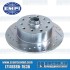 Brake Rotor, Front, 5x130/5x4.75, Drilled/Slotted, Left