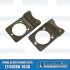 Brake Caliper Brackets, Left and Right, 3-Bolt