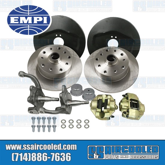 EMPI Disc Brake Kit, Front, 5x130/5x4.75, Stock Spindle, 22-2981-0, VW Bug, Ghia EMPI Disc Brake Kit, Front, 5x130/5x4.75, Stock Spindle, 22-2981-0, VW Bug, Ghia