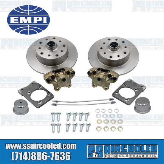 EMPI VW Disc Brake Kit, Front, 5x130/5x4.75, Bolt-On, 22-2982-0, VW Super Beetle EMPI VW Disc Brake Kit, Front, 5x130/5x4.75, Bolt-On, 22-2982-0, VW Super Beetle