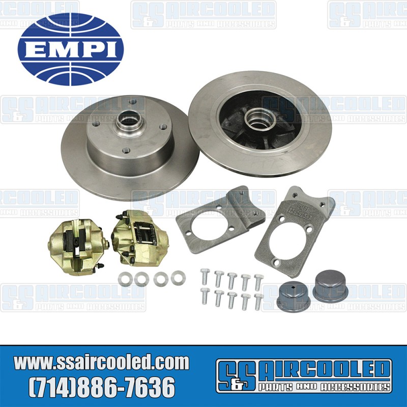 EMPI VW Disc Brake Kit, Front, 4x130mm, Bolt-On, 22-2983-0, VW Bug, Ghia EMPI VW Disc Brake Kit, Front, 4x130mm, Bolt-On, 22-2983-0, VW Bug, Ghia