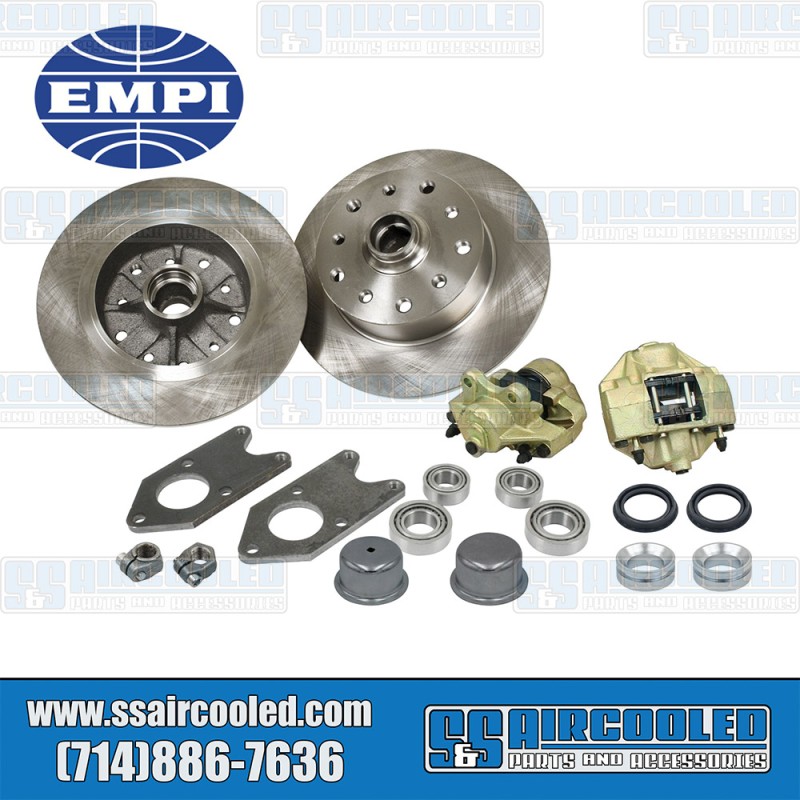 EMPI VW Disc Brake Kit, Front, 5x130/5x4.75, Bolt-On, 22-2990-0, VW Bug, Ghia EMPI VW Disc Brake Kit, Front, 5x130/5x4.75, Bolt-On, 22-2990-0, VW Bug, Ghia