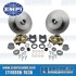 Disc Brake Kit, Front, Blank (No Pattern), Bolt-On