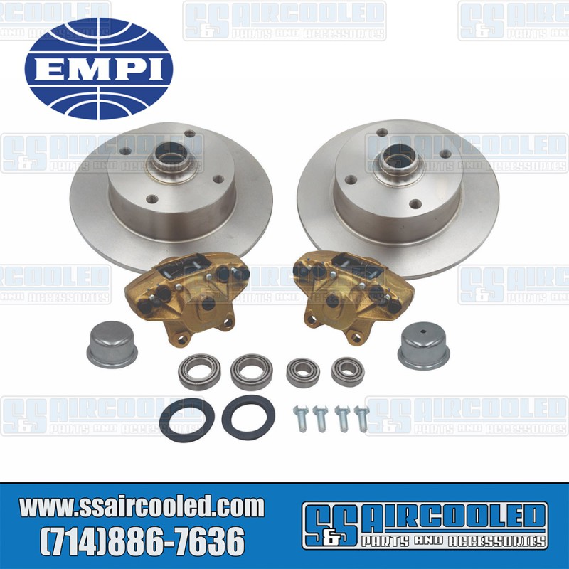 EMPI Disc Brake Kit, Front, 4x130mm, Bolt-On, 22-3028-0, VW Bug, Ghia EMPI Disc Brake Kit, Front, 4x130mm, Bolt-On, 22-3028-0, VW Bug, Ghia