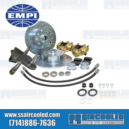 Disc Brake Kit, Front, 5x130/5x4.75, Drilled and Slotted, Forged Drop Spindle Disc Brake Kit, Front, 5x130/5x4.75, Drilled and Slotted, Forged Drop Spindle
