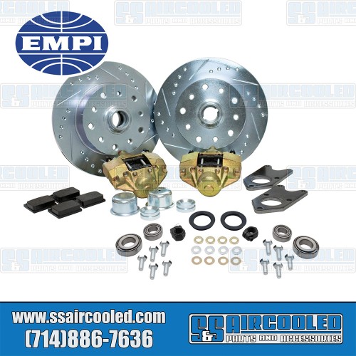 Disc Brake Kit, Front, 5x130/5x4.75, Drilled and Slotted, Bolt On Disc Brake Kit, Front, 5x130/5x4.75, Drilled and Slotted, Bolt On