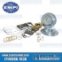 Disc Brake Kit, Front, 5x130/5x4.75, Drilled and Slotted, e-Brake, Cast Brackets, Bolt-On