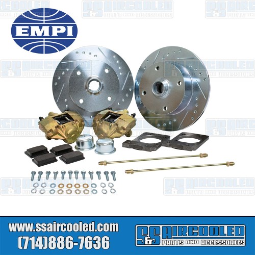 Disc Brake Kit, Front, 4x130mm, Drilled and Slotted, Bolt-On Disc Brake Kit, Front, 4x130mm, Drilled and Slotted, Bolt-On