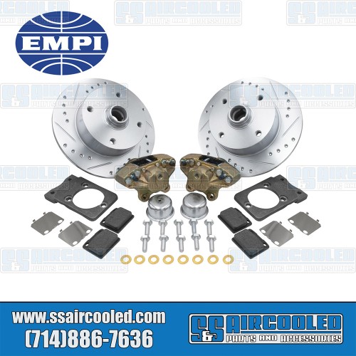 Disc Brake Kit, Front, 4x130, Drilled and Slotted, Bolt-On Disc Brake Kit, Front, 4x130, Drilled and Slotted, Bolt-On