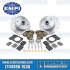 Disc Brake Kit, Front, 4x130, Drilled and Slotted, Bolt-On