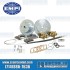 Disc Brake Kit, Rear, 4x130mm, Drilled and Slotted, e-Brake, Cast Brackets, Bolt-On