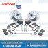 Disc Brake Kit, Front, 5x130/5x4.75, Silver 2-Piston Wilwood Calipers, Drilled and Slotted, Bolt-On