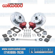 Disc Brake Kit, Front, 4x130mm, Wilwood Calipers, Bolt-On, Red Disc Brake Kit, Front, 4x130mm, Wilwood Calipers, Bolt-On, Red