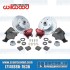 Disc Brake Kit, Front, 4x130mm, Wilwood Calipers, Drop Spindle, Red
