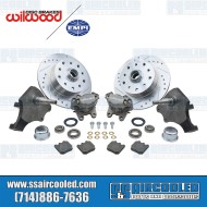 Disc Brake Kit, Front, 5x130/5x4.75, Wilwood Calipers, Drop Spindle, Silver Disc Brake Kit, Front, 5x130/5x4.75, Wilwood Calipers, Drop Spindle, Silver