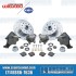 Disc Brake Kit, Front, 5x130/5x4.75, Wilwood Calipers, Drop Spindle, Silver
