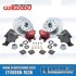 Disc Brake Kit, Front, 5x130/5x4.75, Wilwood Calipers, Drop Spindle, Red