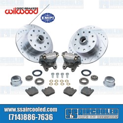 Disc Brake Kit, Front, 5x130/5x4.75, Silver 2-Piston Wilwood Calipers, Drilled and Slotted, Bolt-On Disc Brake Kit, Front, 5x130/5x4.75, Silver 2-Piston Wilwood Calipers, Drilled and Slotted, Bolt-On