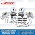 Disc Brake Kit, Front, 5x130/5x4.75, Wilwood 4-Piston Calipers, Forged Drop Spindle, Silver