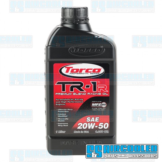 Torco Racing Oil, TR1R, 20W50, 1Liter, VW Bug, Super Beetle, Ghia