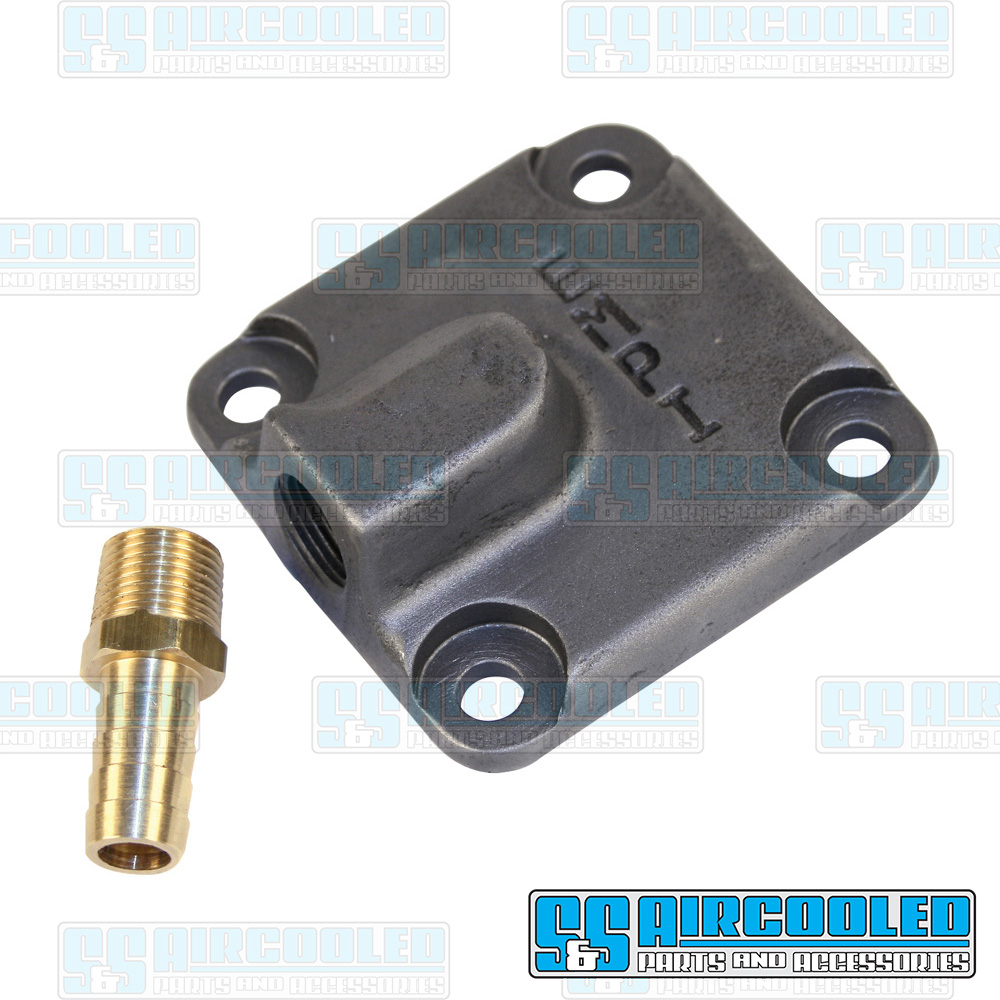 EMPI Oil Pump Cover, 3129400, 8mm Studs, Full Flow Style, Cast Iron