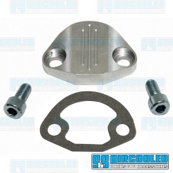 Fuel Pump Block Off, Aluminum, Silver Fuel Pump Block Off, Aluminum, Silver