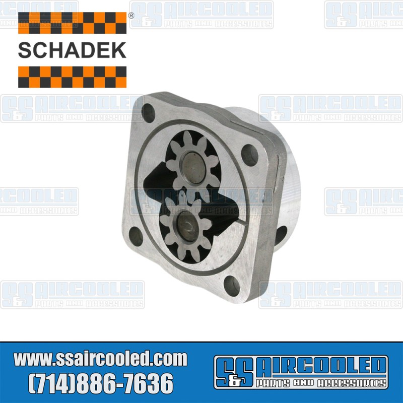 Schadek VW Oil Pump, 26mm Gears, 8mm Studs, Flat Camshaft, Aluminum, 311115107AHD