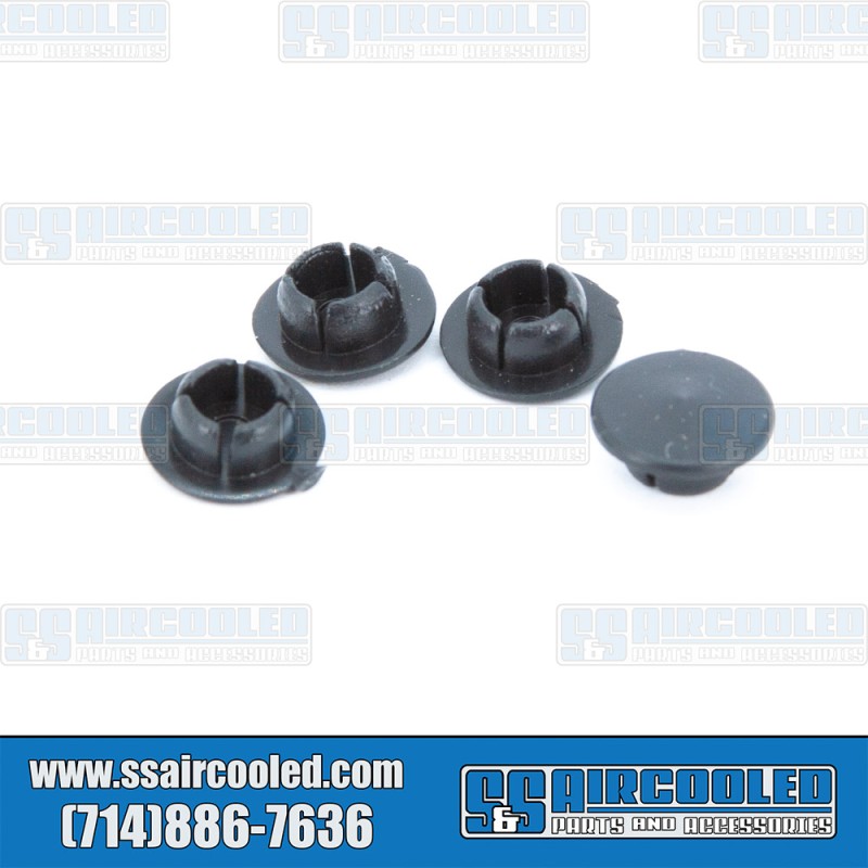 VW Door Hinge Pin Oil Plugs, Upper & Lower, Left & Right, Black, 311831439A VW Door Hinge Pin Oil Plugs, Upper & Lower, Left & Right, Black, 311831439A