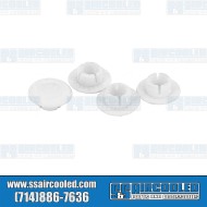 Door Hinge Pin Oil Plugs, Upper & Lower, Left & Right, White Door Hinge Pin Oil Plugs, Upper & Lower, Left & Right, White