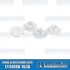 Door Hinge Pin Oil Plugs, Upper & Lower, Left & Right, White