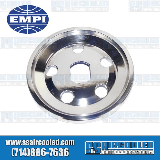 EMPI VW Alternator/Generator Pulley Half, Aluminum, Polished, 33-1040-0