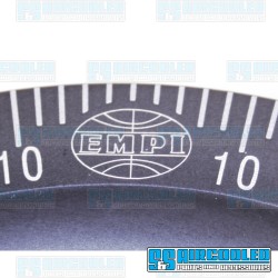 Crankshaft Pulley, 6-3/4in., Aluminum, 5-Hole, Black w/White Numbers