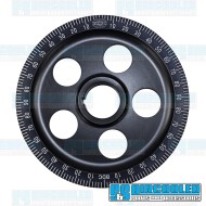 Crankshaft Pulley, 6-3/4in., Aluminum, 5-Hole, Black w/White Numbers Crankshaft Pulley, 6-3/4in., Aluminum, 5-Hole, Black w/White Numbers