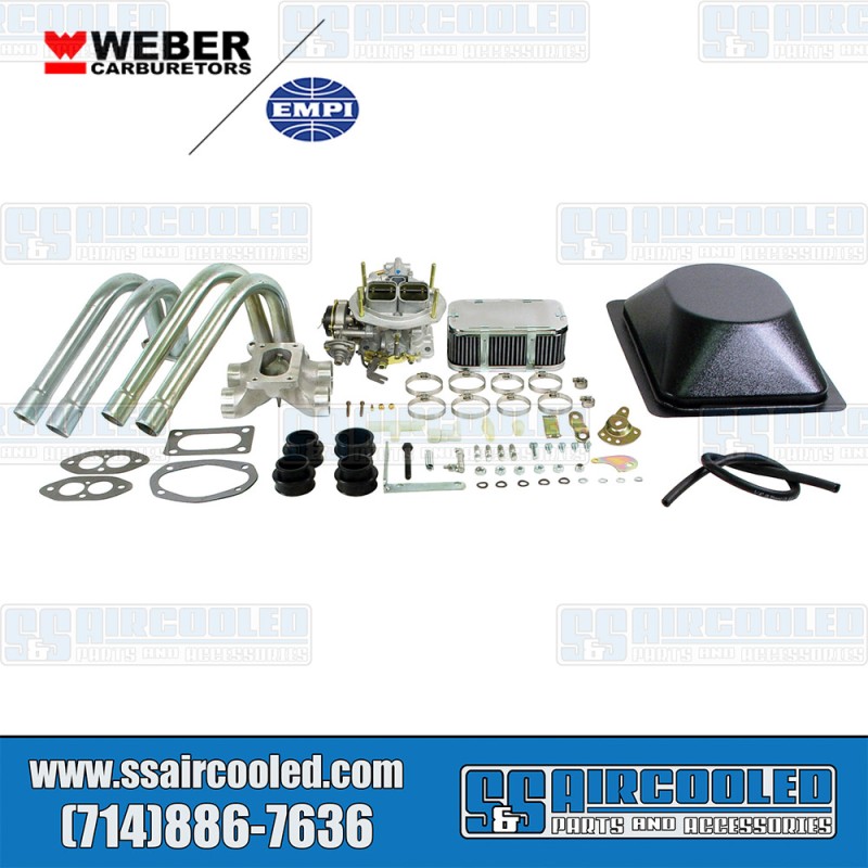 EMPI VW Carburetor Kit, Single 32/36 DFEV Progressive w/Air Filter Assembly, 43-0634-0, VW Type 3 EMPI VW Carburetor Kit, Single 32/36 DFEV Progressive w/Air Filter Assembly, 43-0634-0, VW Type 3