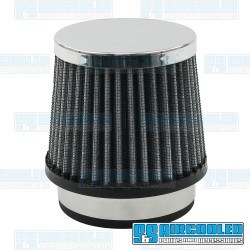 Air Filter Assembly, Kadron/Brosol/Solex/40K, Round, Gauze, Chrome Air Filter Assembly, Kadron/Brosol/Solex/40K, Round, Gauze, Chrome