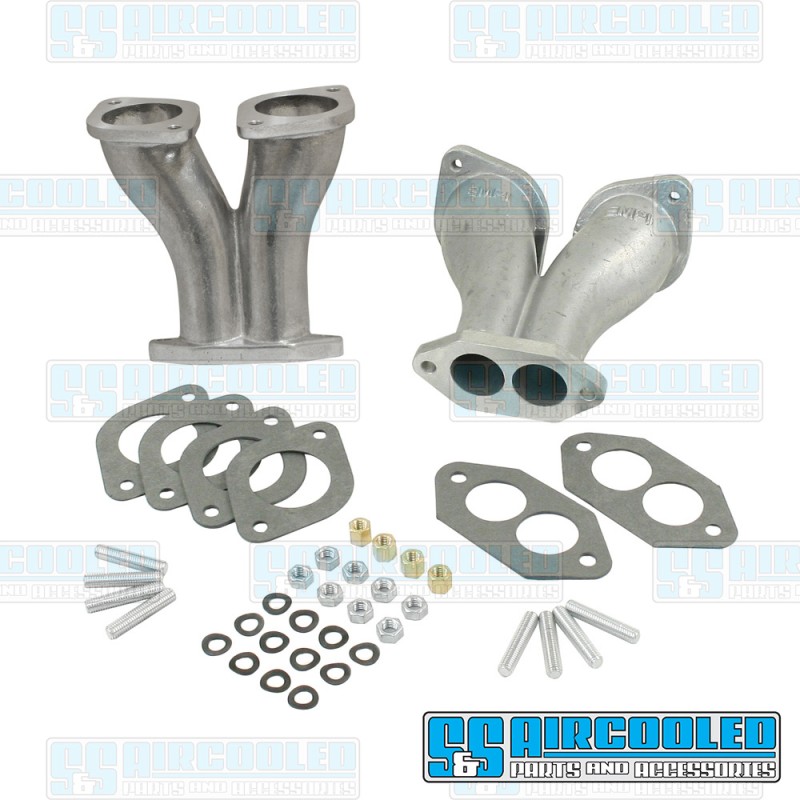 EMPI VW Intake Manifold Kit, IDF/DRLA/HPMX, Dual Port, Aluminum, 43-5209-0 EMPI VW Intake Manifold Kit, IDF/DRLA/HPMX, Dual Port, Aluminum, 43-5209-0