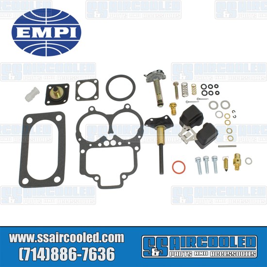 EMPI VW Carburetor Rebuild Kit, 32/36/38/38E EPC, w/Float, 43-5802-0, VW Bug, Super Beetle, Karmann Ghia, Bus, Thing EMPI VW Carburetor Rebuild Kit, 32/36/38/38E EPC, w/Float, 43-5802-0, VW Bug, Super Beetle, Karmann Ghia, Bus, Thing