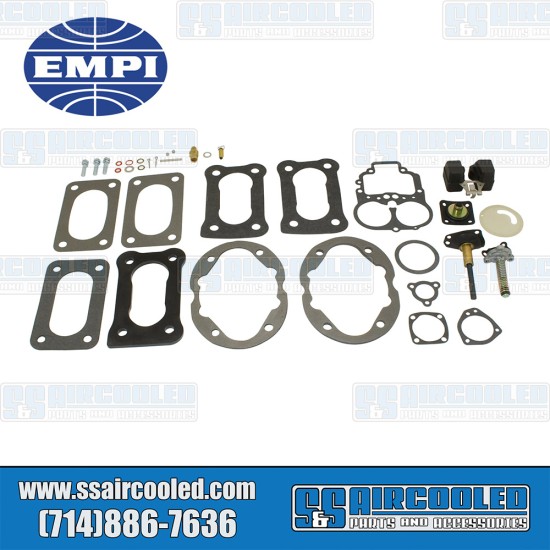 EMPI VW Carburetor Rebuild Kit, 32/36 DFEV,EPC, w/Floats, 43-5804-0, VW Bug, Super Beetle, Karmann Ghia, Bus, Thing EMPI VW Carburetor Rebuild Kit, 32/36 DFEV,EPC, w/Floats, 43-5804-0, VW Bug, Super Beetle, Karmann Ghia, Bus, Thing
