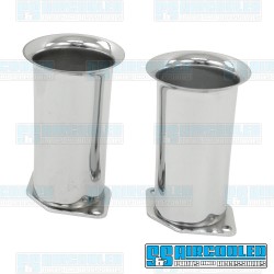 Velocity Stacks, IDF/DRLA/HPMX, 4in Tall, Steel, Chrome Velocity Stacks, IDF/DRLA/HPMX, 4in Tall, Steel, Chrome